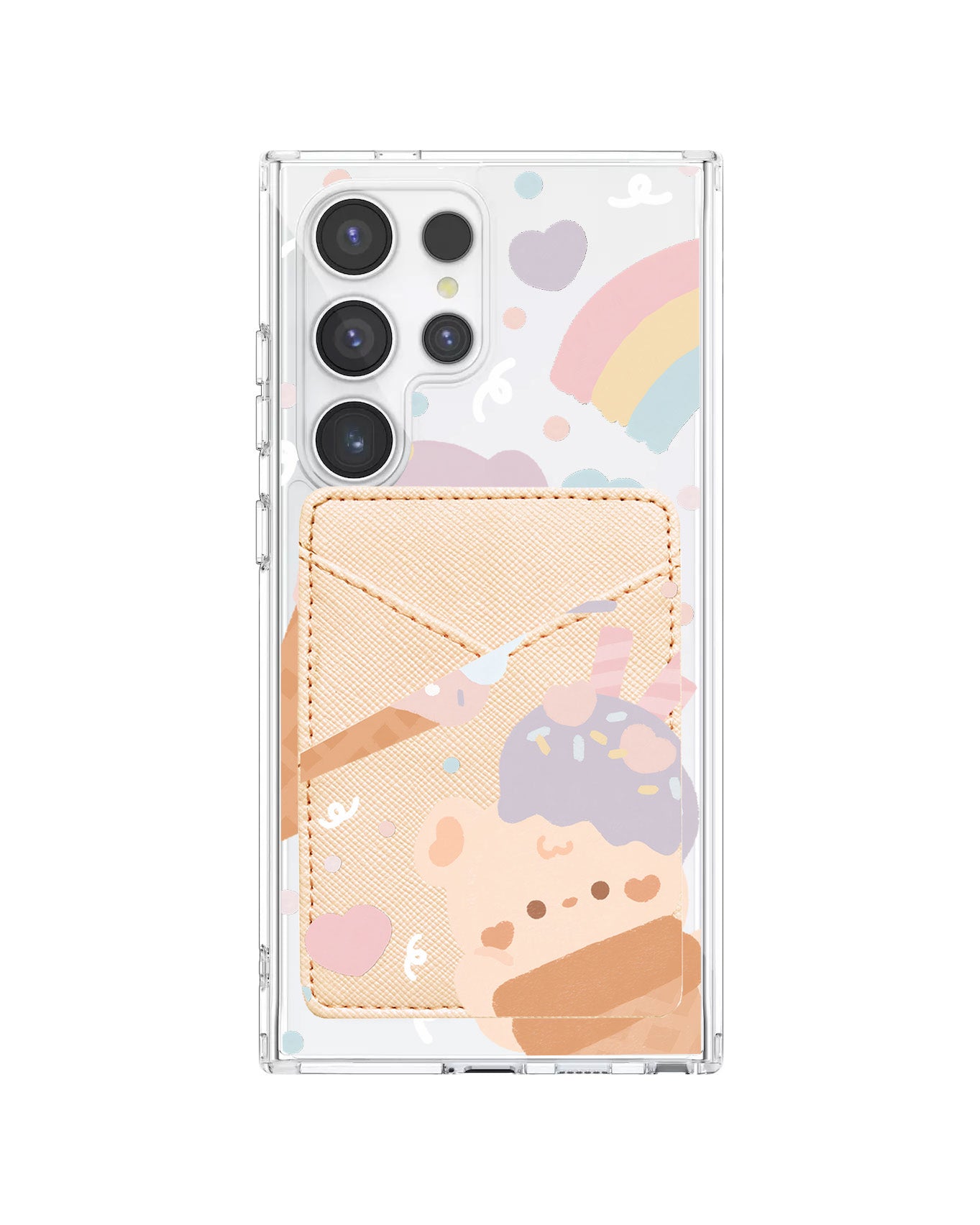 Android Phone Wallet Case - Ice Cream For Teddy