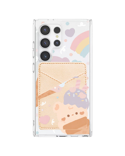 Android Phone Wallet Case - Ice Cream For Teddy