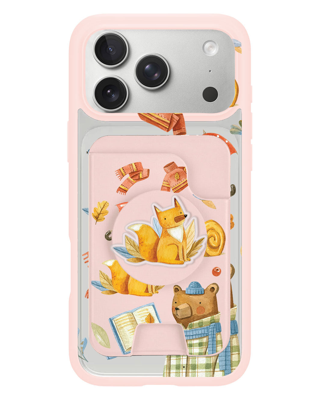 iPhone Magpop Wallet - Bear & Fox