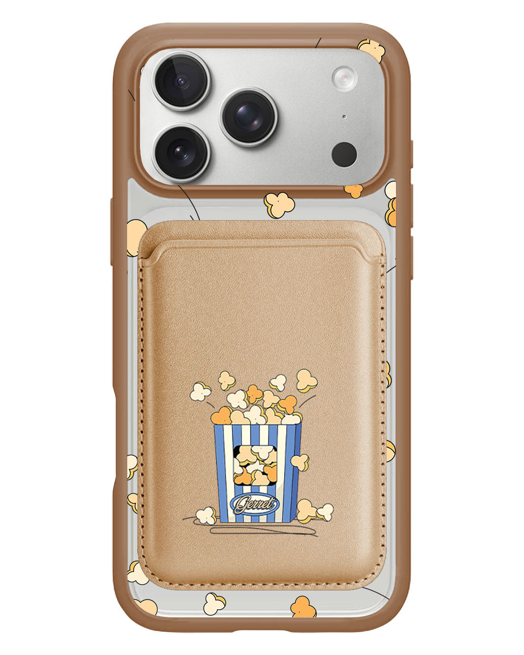 iPhone Magnetic Wallet Case - Popcorn