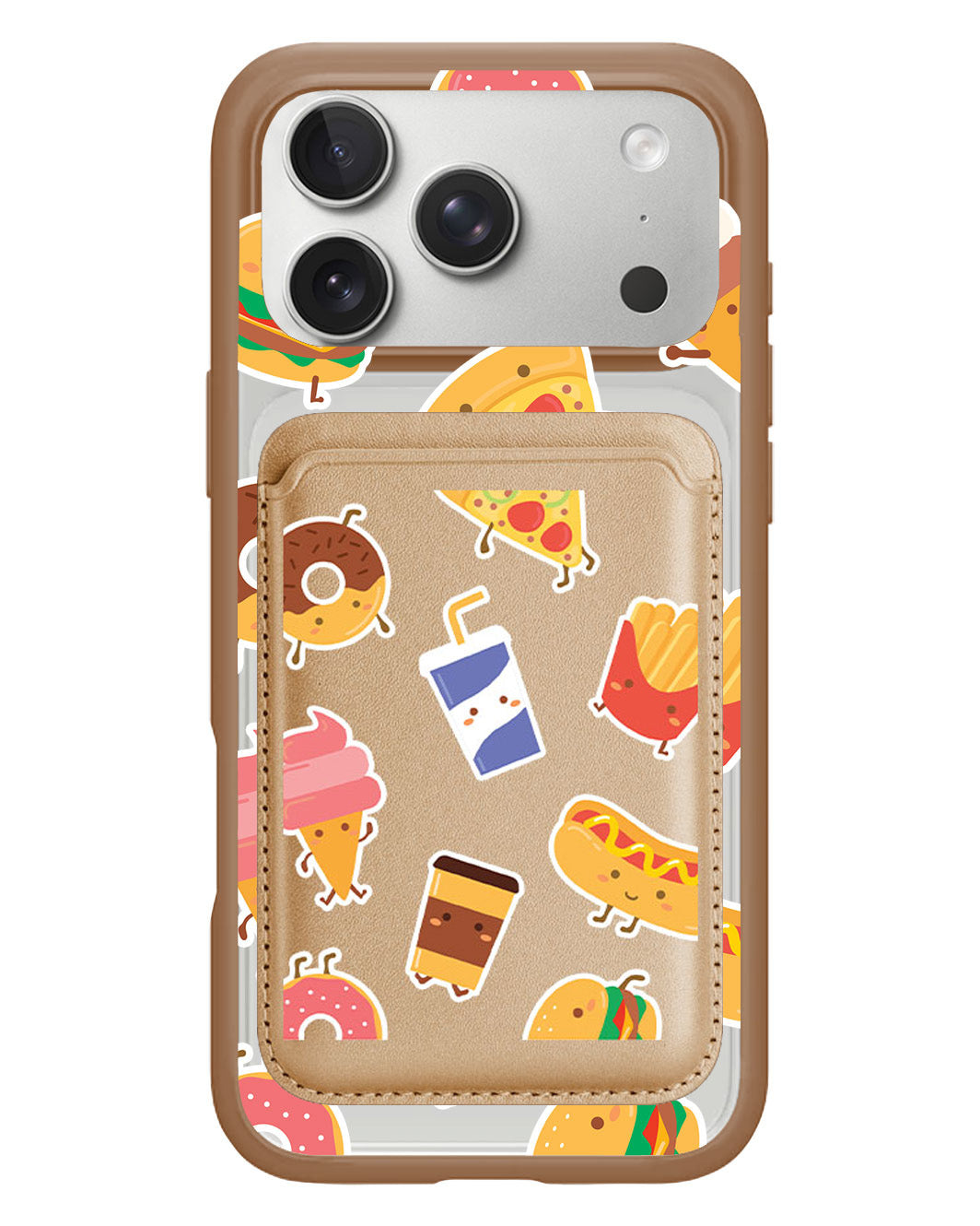 iPhone Magnetic Wallet Case - Fast foodies