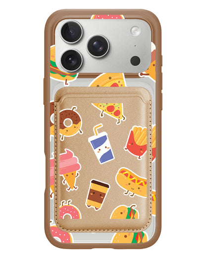 iPhone Magnetic Wallet Case - Fast foodies
