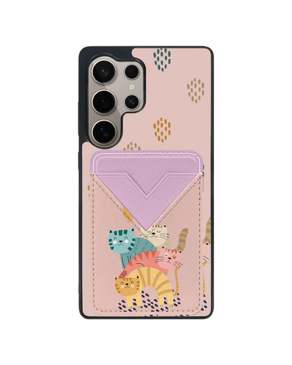 Android Avant Wallet Case - Rainbow Meow 2.0