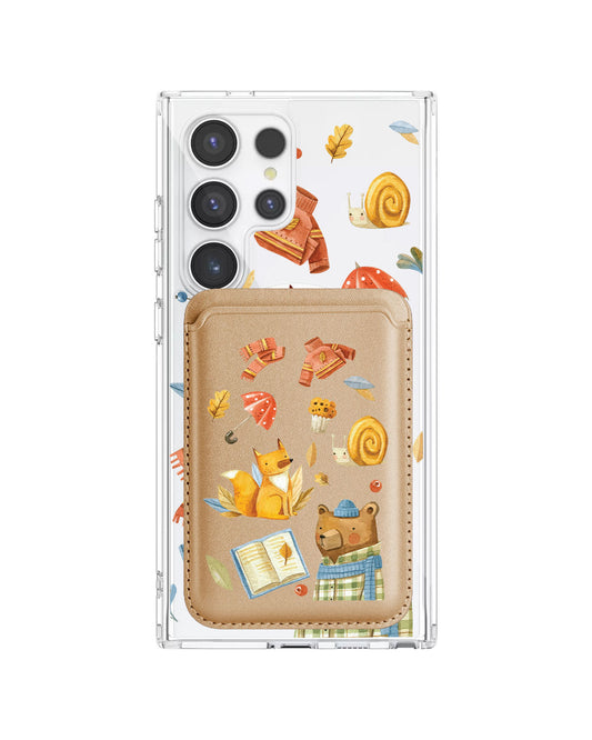 Android Magnetic Wallet Case - Bear & Fox