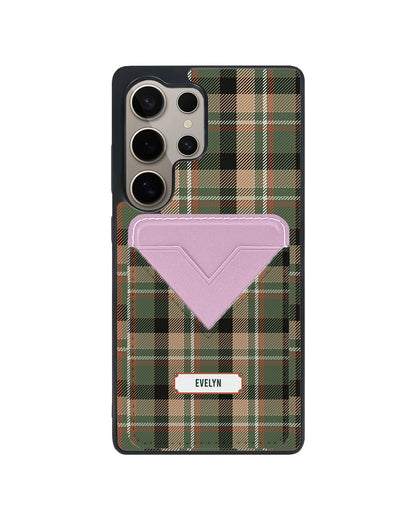 Android Avant Wallet Case - Peppermint Tartan