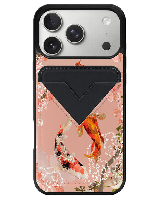 iPhone Avant Wallet Case - Oil Painting Koi