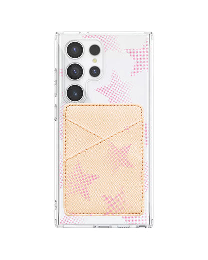 Android Phone Wallet Case - Pink Star