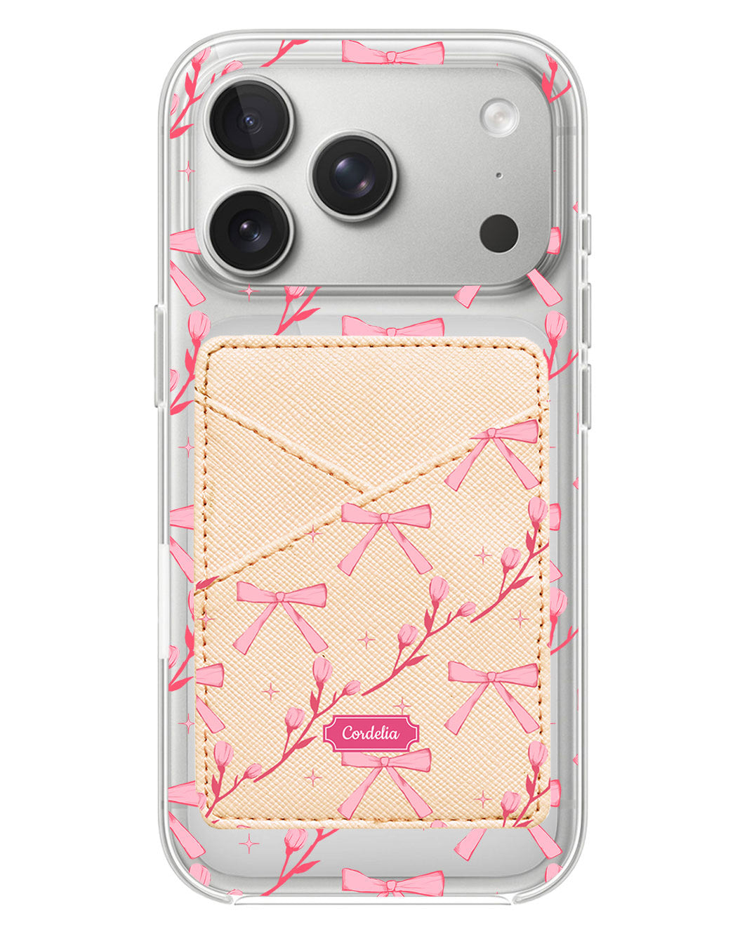 iPhone Phone Wallet Case - Coquette Floral