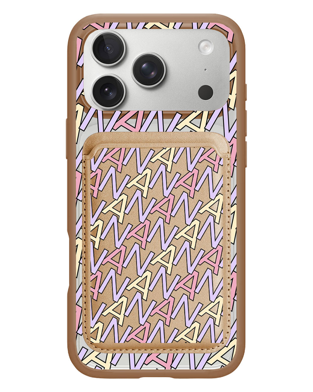 iPhone Magnetic Wallet Case - Initial Monogram 5.0