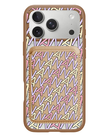 iPhone Magnetic Wallet Case - Initial Monogram 5.0
