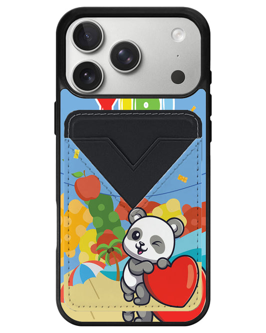 iPhone Avant Wallet Case - Yipi Baby Panda