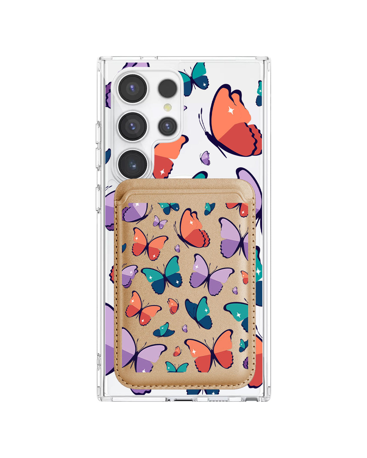 Android Magnetic Wallet Case - Butterfly