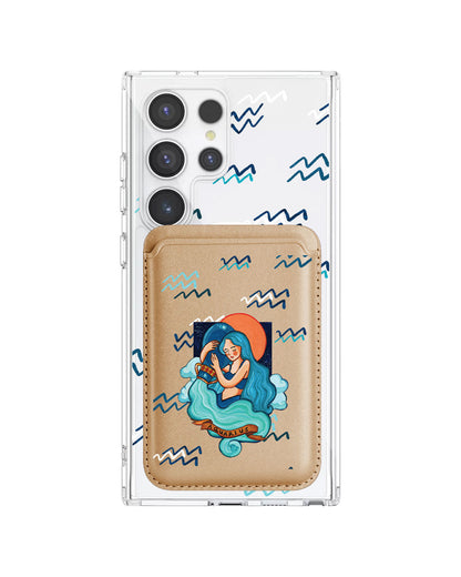 Android Magnetic Wallet Case - Aquarius