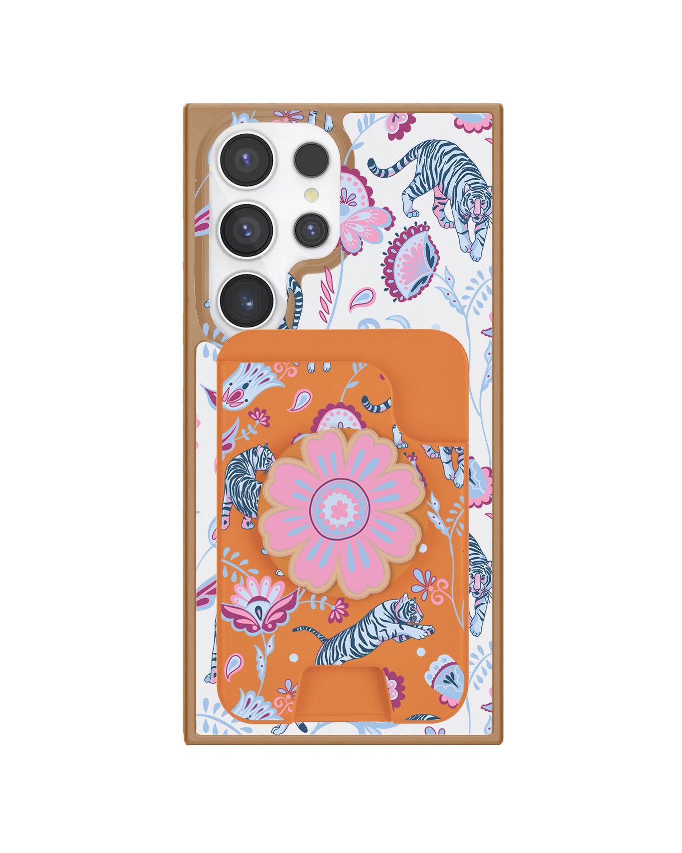 Android Magpop Wallet - Tiger & Floral 3.0