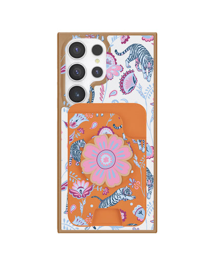 Android Magpop Wallet - Tiger & Floral 3.0