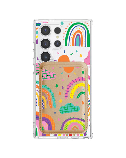 Android Magnetic Wallet Case - Rainbow