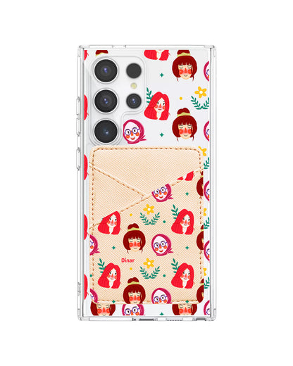 Android Phone Wallet Case - Lovely Faces
