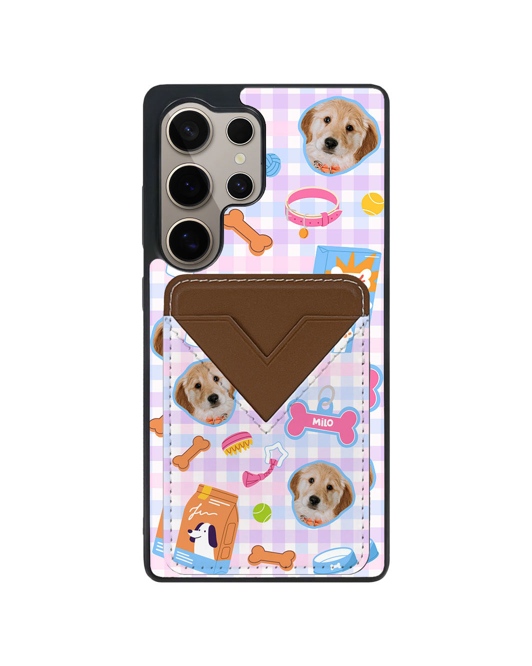 Android Avant Wallet Case - Pet Grid Puppy Sweet Treats