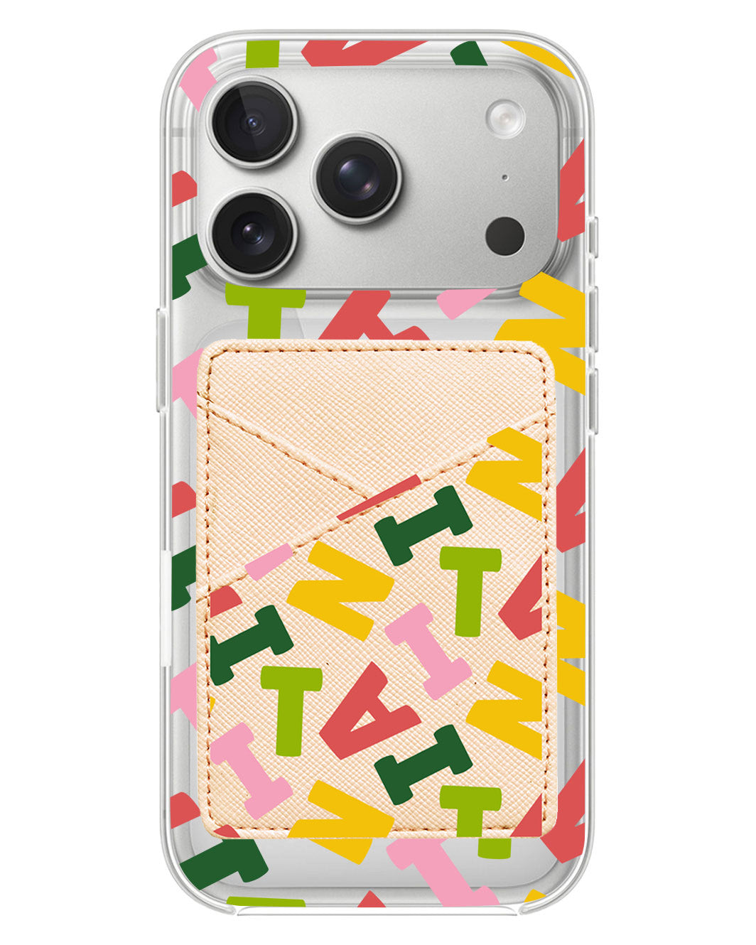 iPhone Phone Wallet Case - Scattered Monogram 3.0
