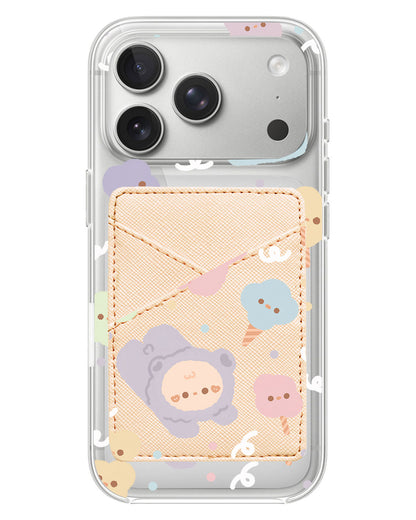 iPhone Phone Wallet Case - Cotton Teddy