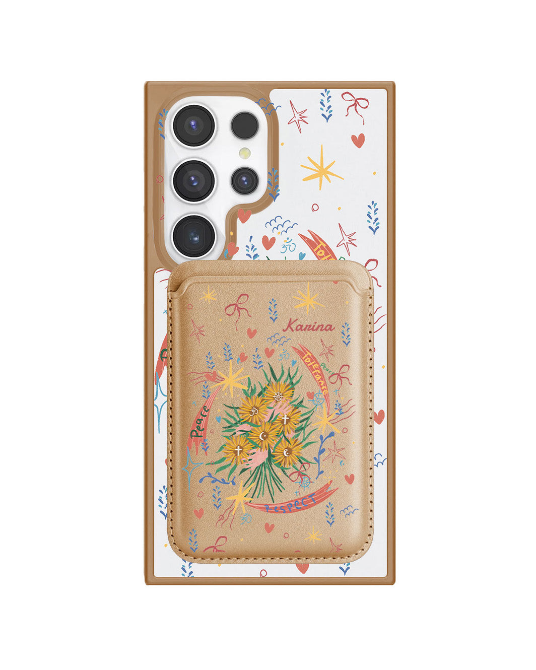 Android Magnetic Wallet Case - Peace