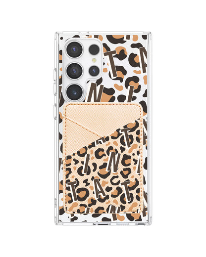 Android Phone Wallet Case - Leopard Monogram 2.0