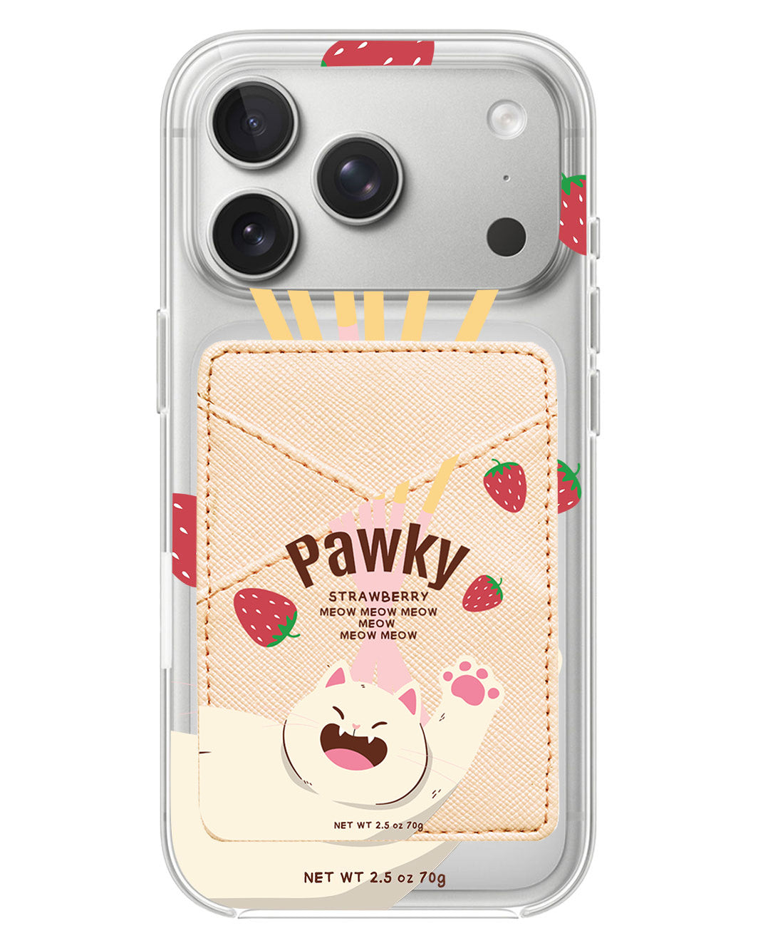iPhone Phone Wallet Case - Pawky Cat