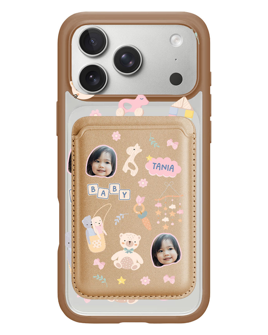 iPhone Magnetic Wallet Case - Face Grid Girl Toys
