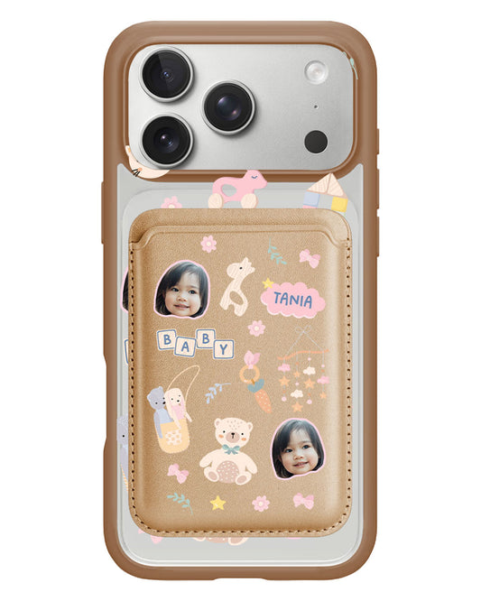 iPhone Magnetic Wallet Case - Face Grid Girl Toys
