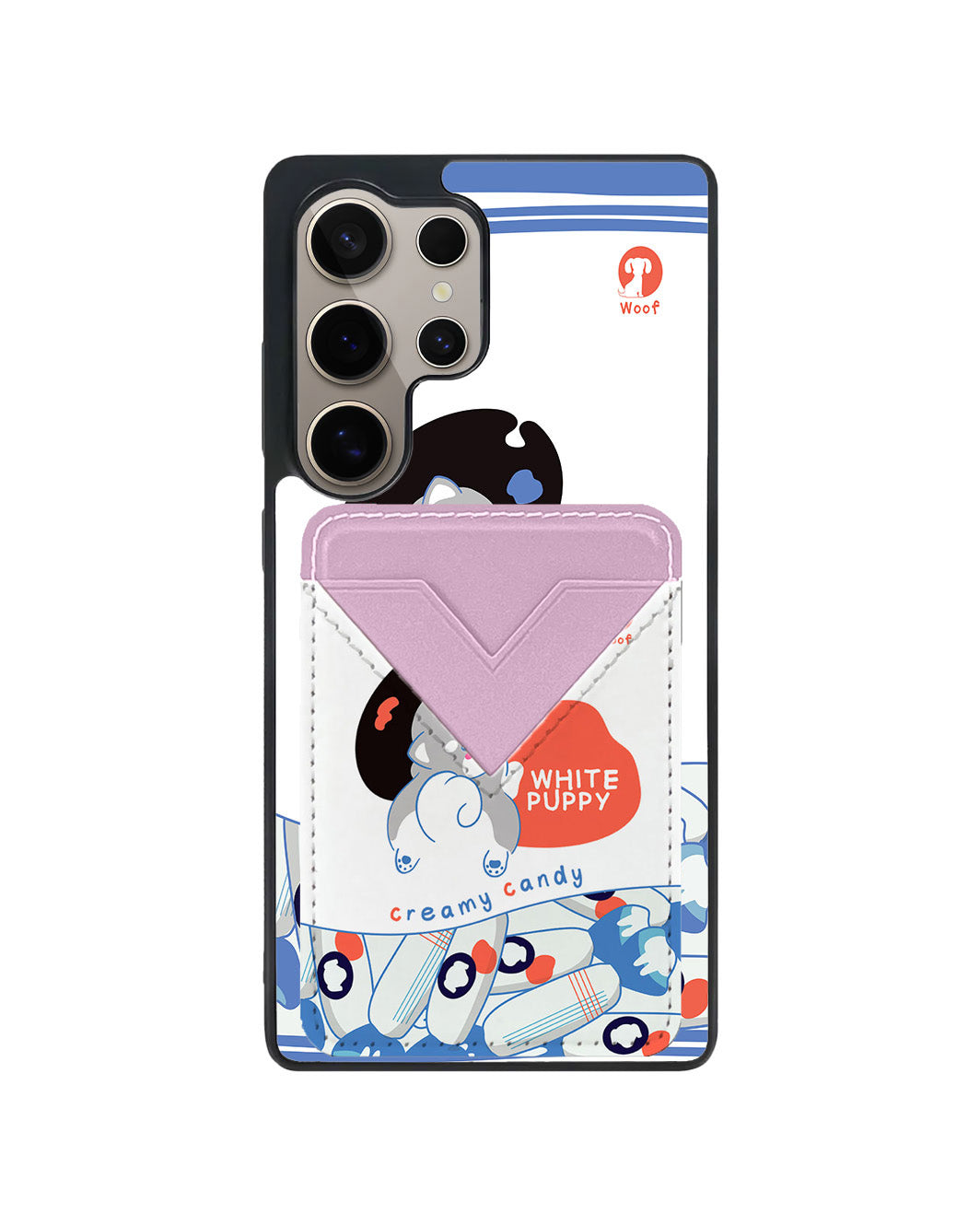 Android Avant Wallet Case - White Puppy
