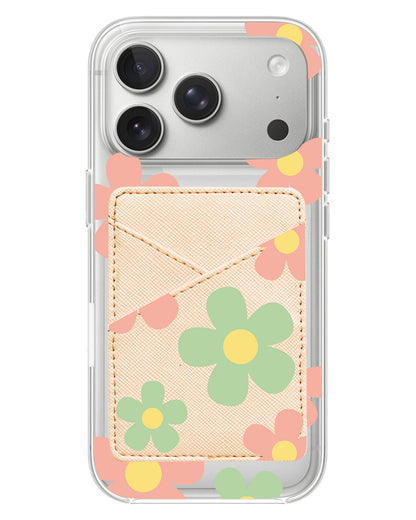 iPhone Phone Wallet Case - Daisy spring