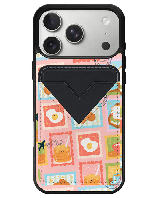iPhone Avant Wallet Case - Breakfast Menu Stamps