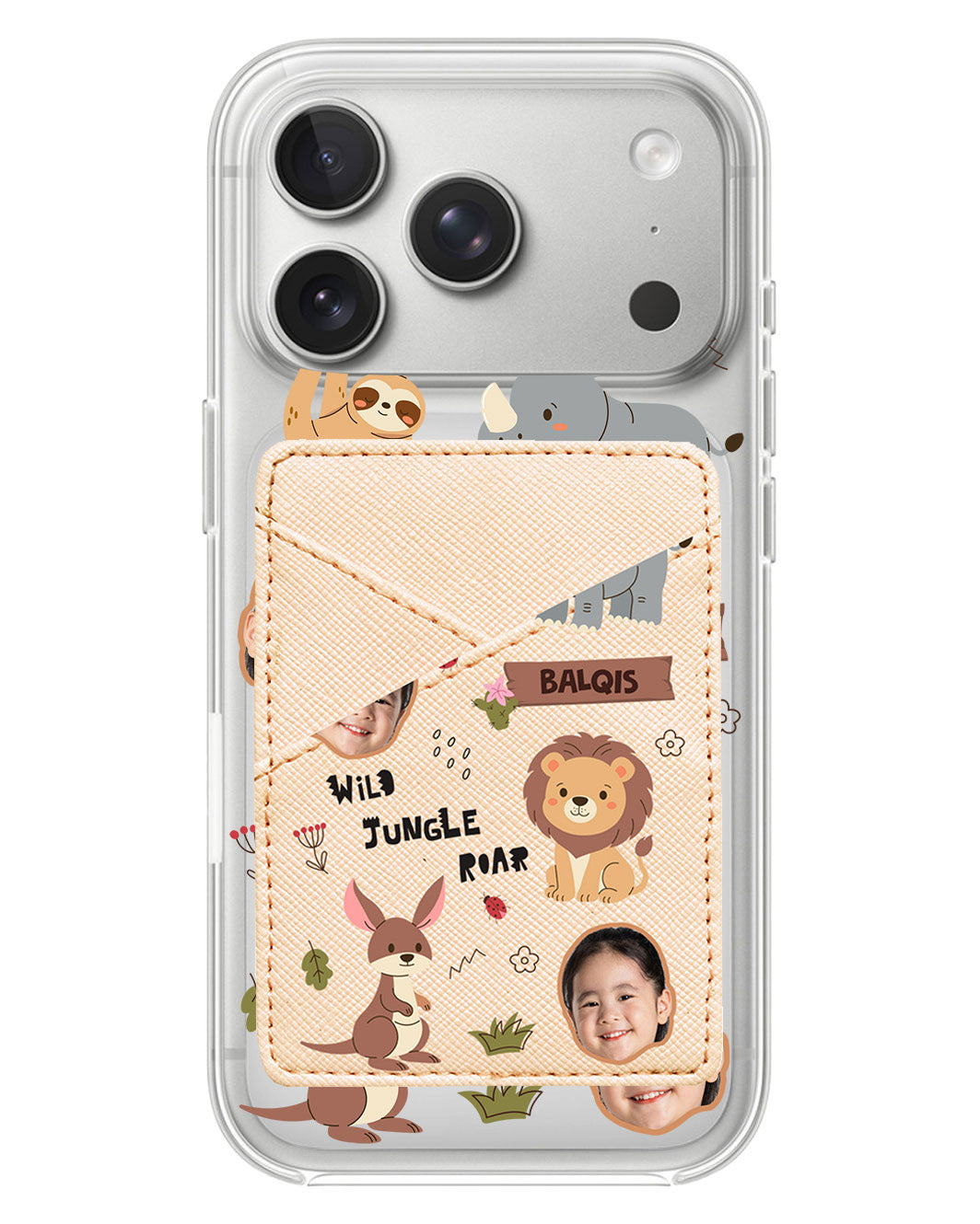 iPhone Phone Wallet Case - Face Grid Safari 3.0