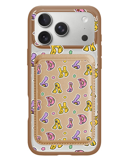 iPhone Magnetic Wallet Case - Playful Monogram 7.0