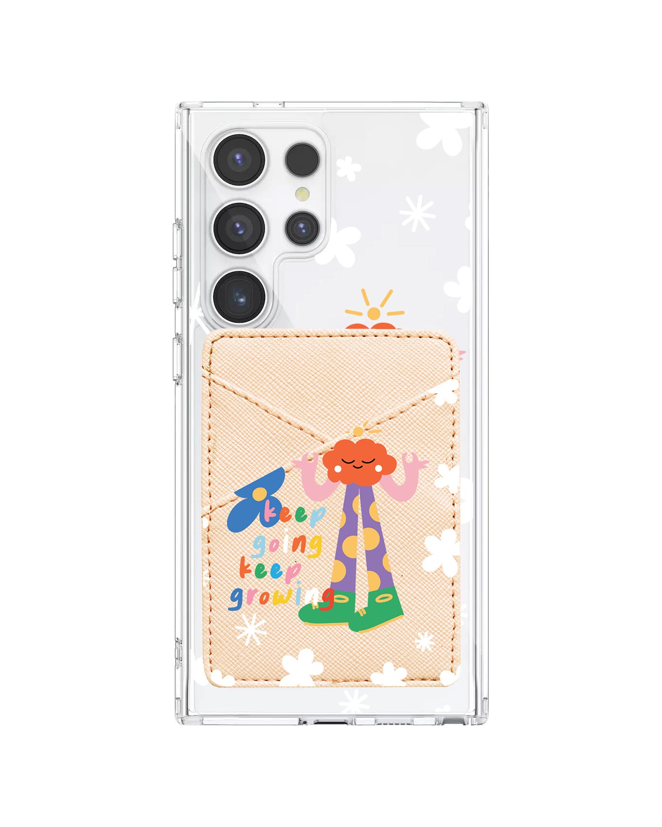 Android Phone Wallet Case - Keep Growing