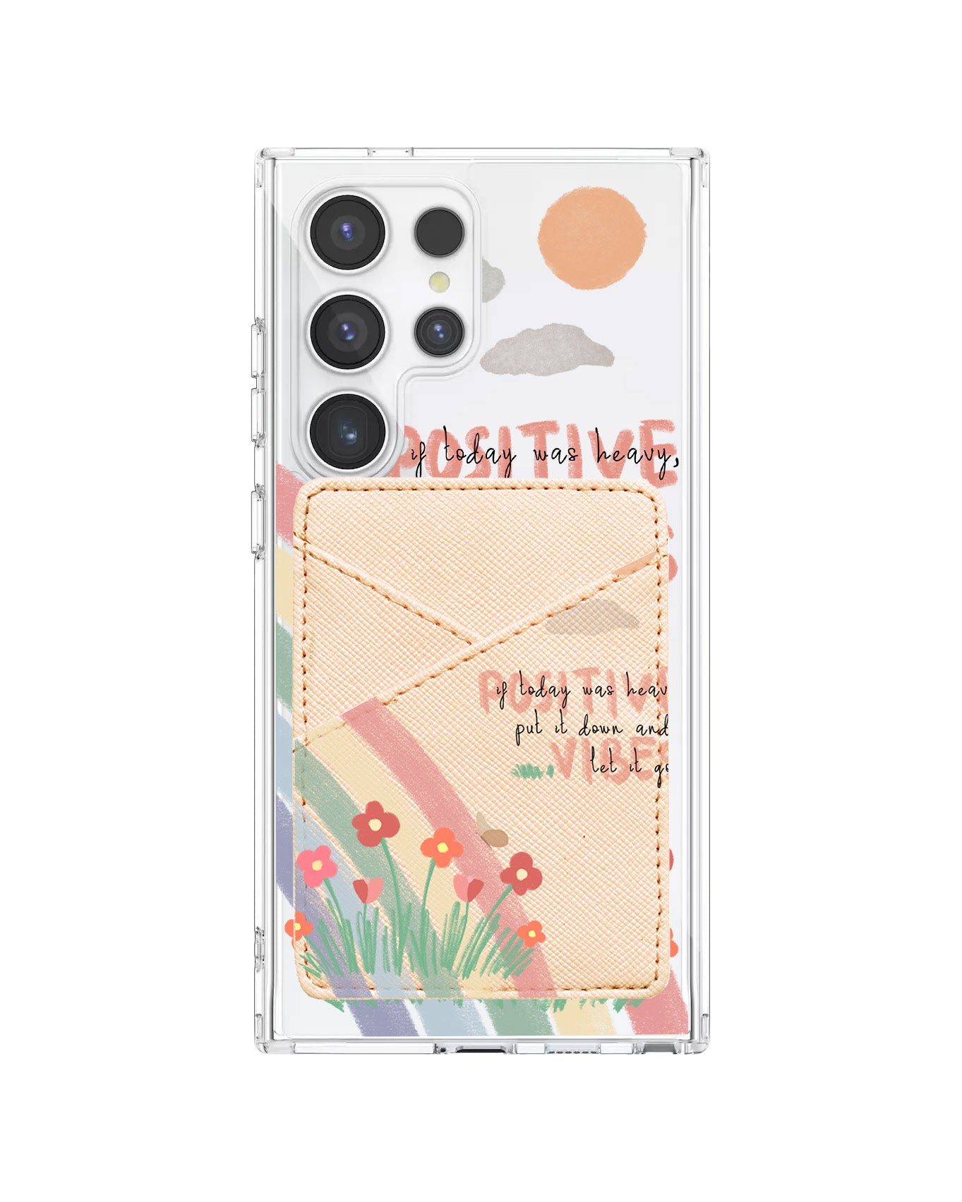 Android Phone Wallet Case - Positive Vibes