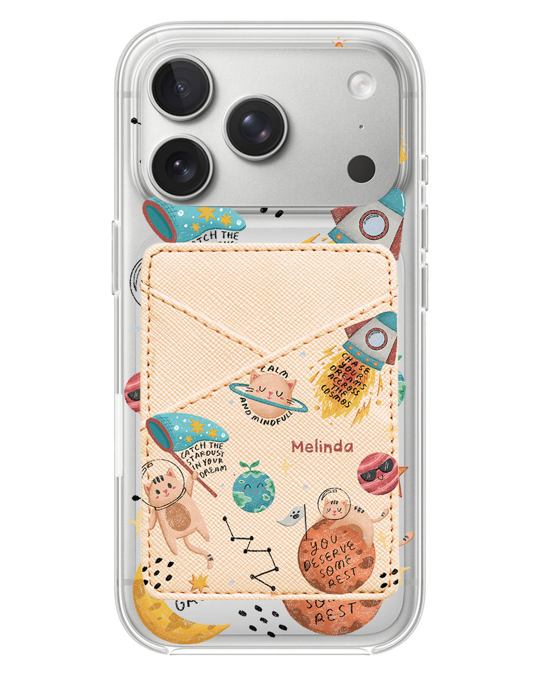 iPhone Phone Wallet Case - Spaceship