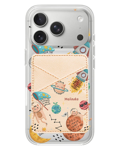 iPhone Phone Wallet Case - Spaceship