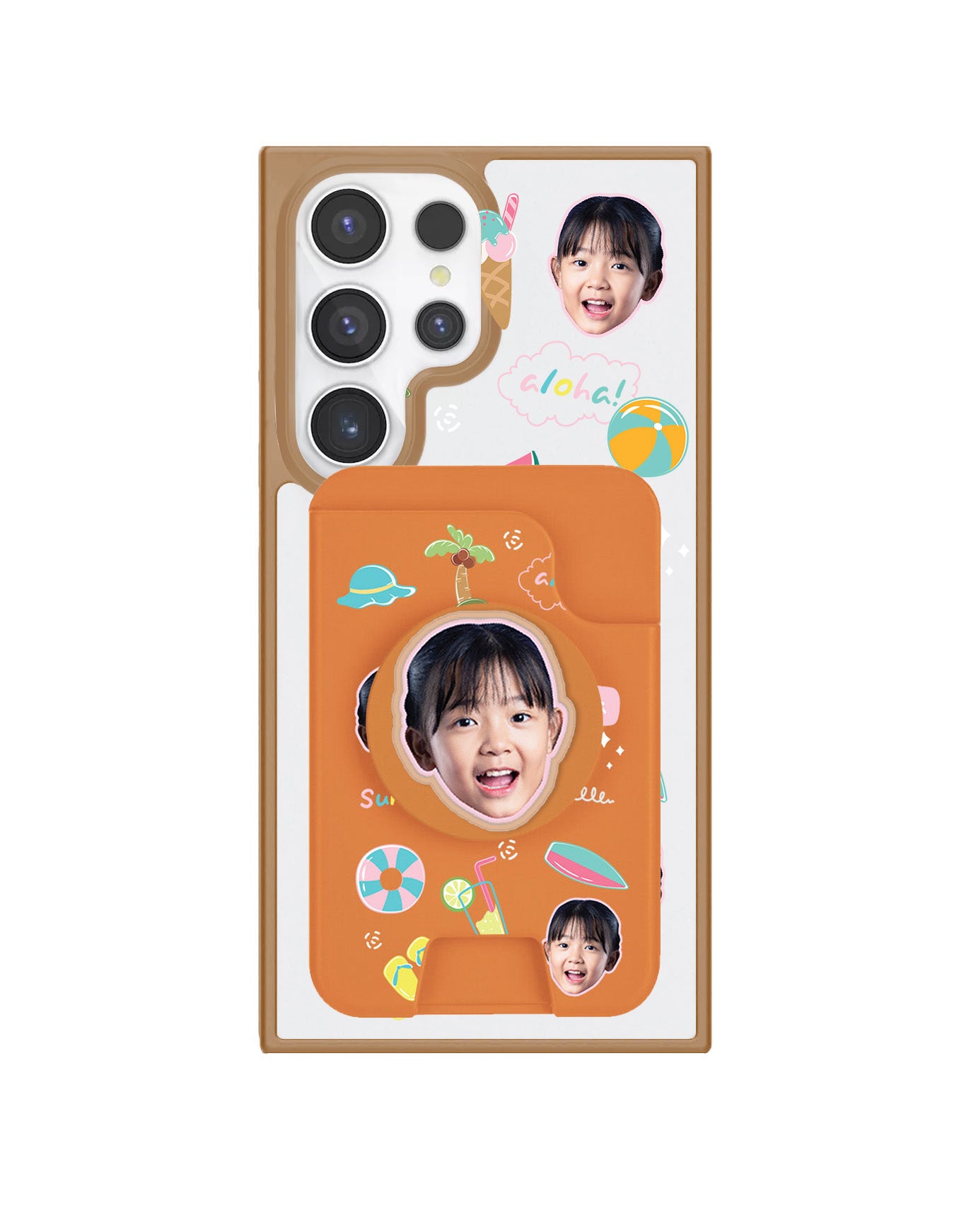 Android Magpop Wallet - Face Grid Summer