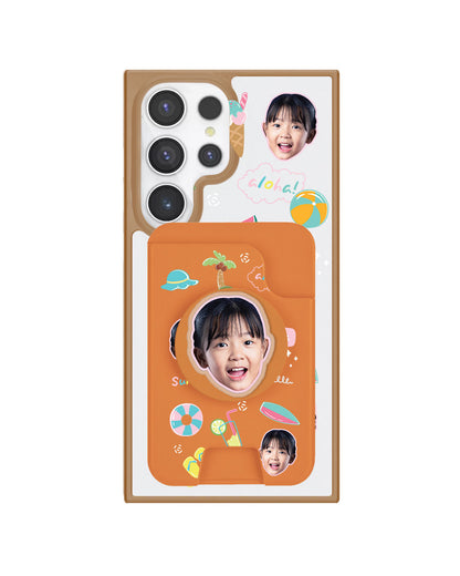 Android Magpop Wallet - Face Grid Summer