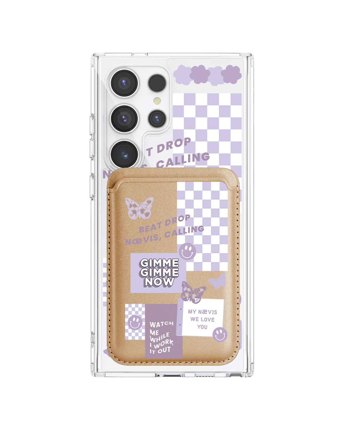 Android Magnetic Wallet Case - Aespa Sticker Pack