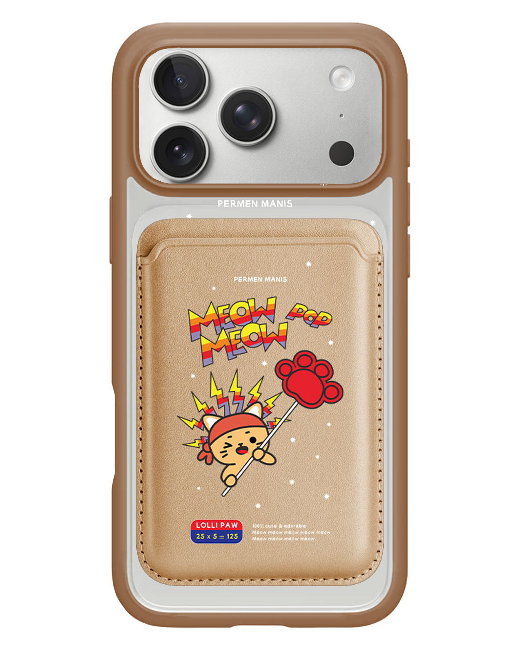 iPhone Magnetic Wallet Case - Meow Pop 1.0