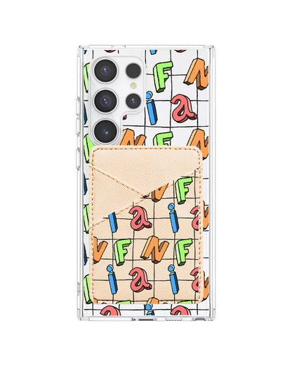 Android Phone Wallet Case - Playful Monogram