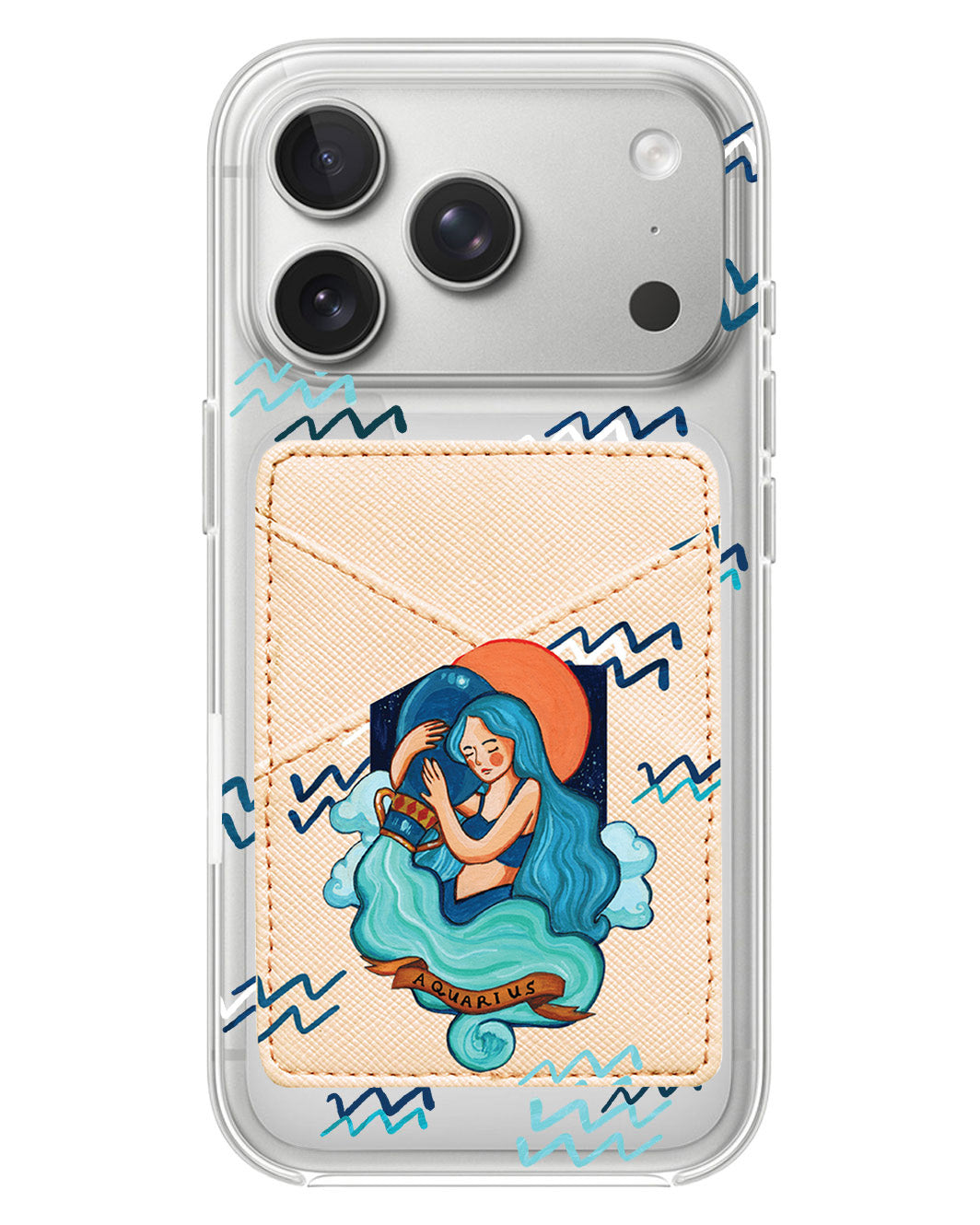 iPhone Phone Wallet Case - Aquarius