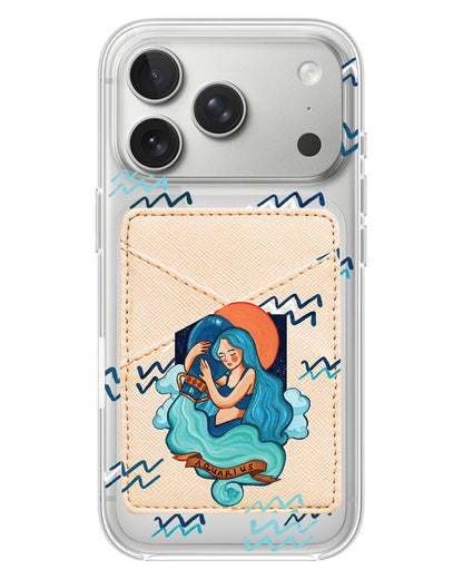 iPhone Phone Wallet Case - Aquarius