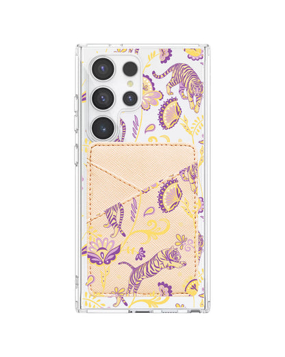 Android Phone Wallet Case - Tiger & Floral 4.0