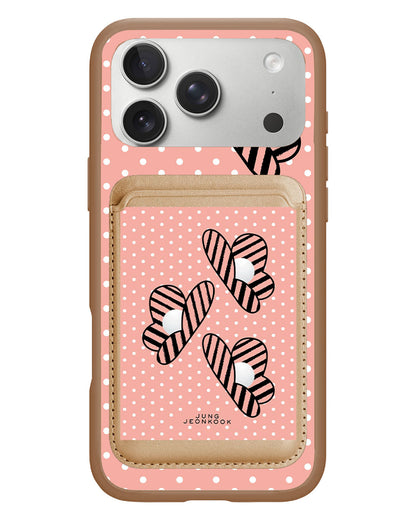 iPhone Magnetic Wallet Case - Pink Honey