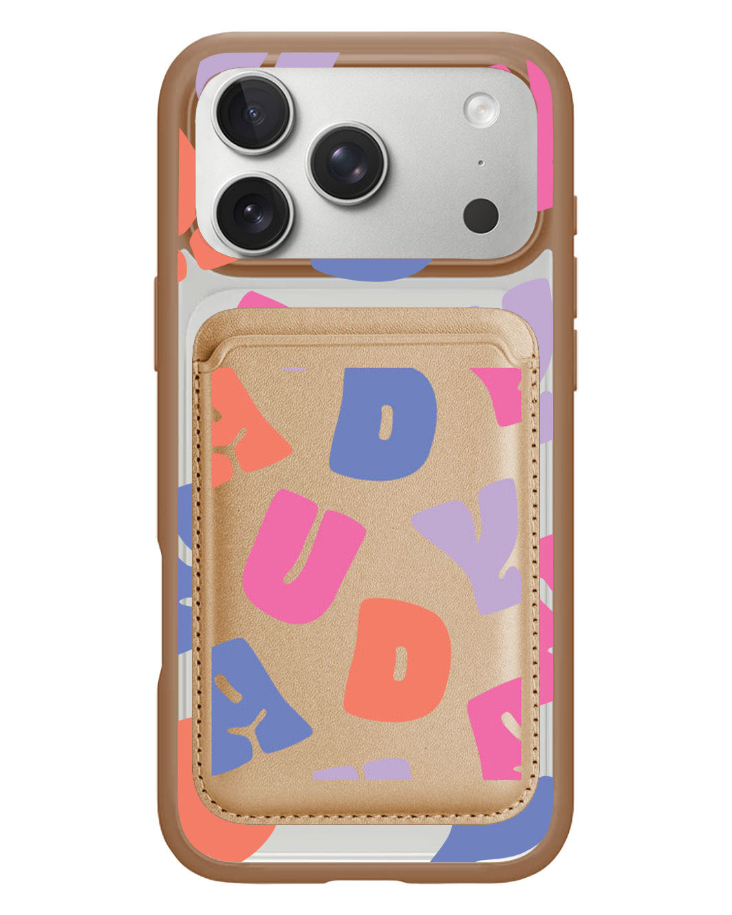 iPhone Magnetic Wallet Case - Chubby Monogram