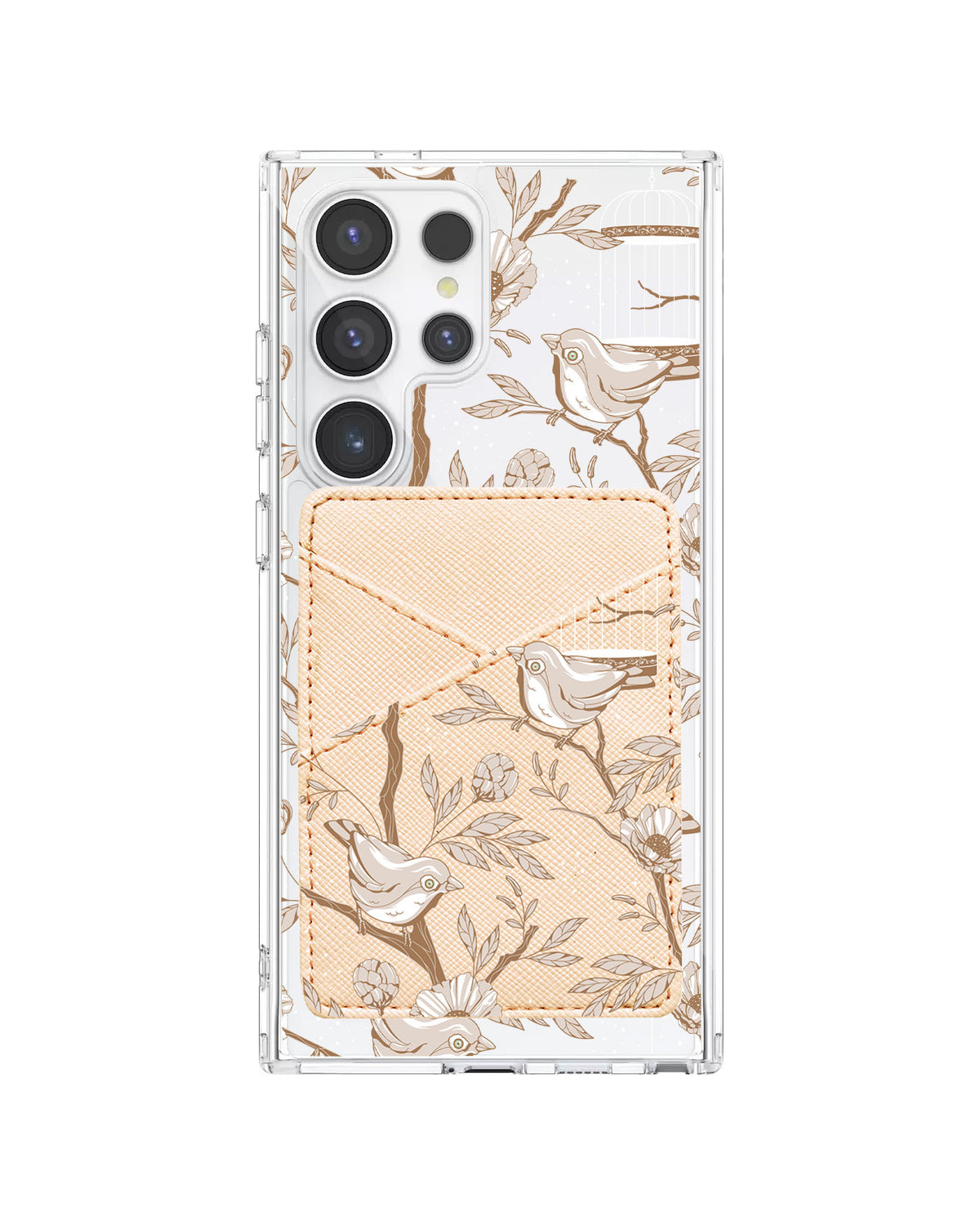Android Phone Wallet Case - Lovebird Monochrome 3.0