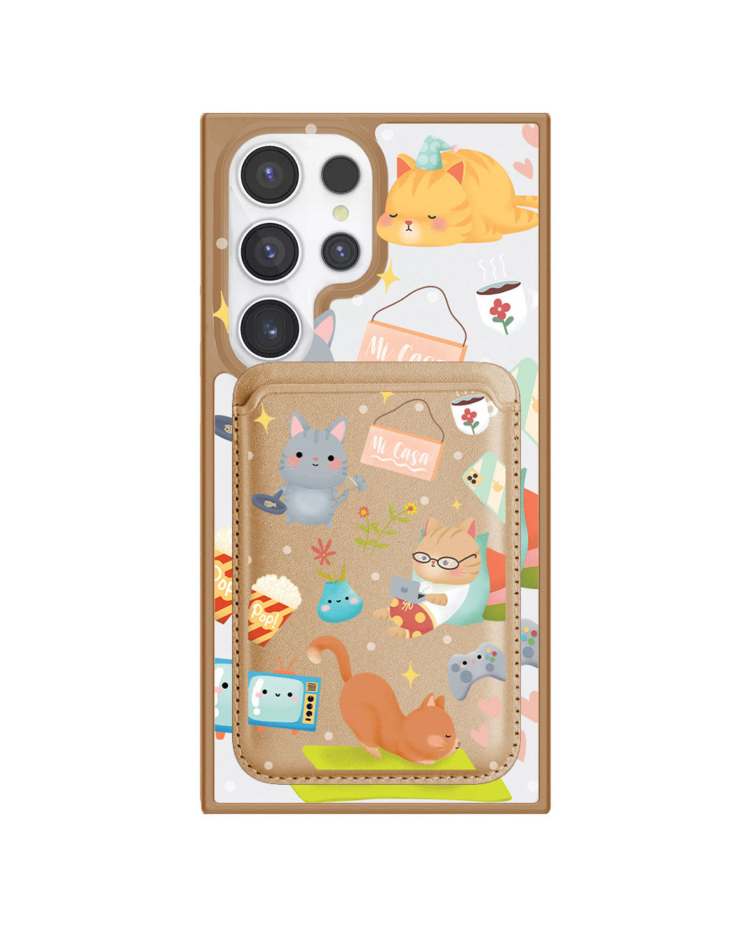 Android Magnetic Wallet Case - Stay Home